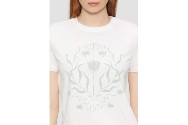 Γυναικείο T-shirt Λευκό S.Oliver 2165280-01D0