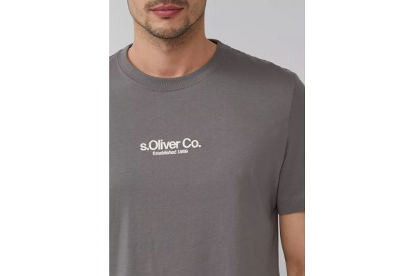 Ανδρικό T-shirt Γκρι S.Oliver 2166827-94D1