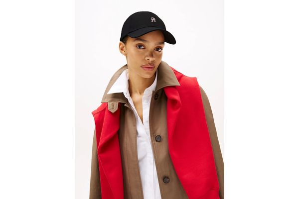 Γυναικείο Καπέλο Μαύρο Tommy Hilfiger AW0AW17128-BDS