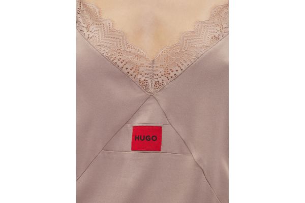 Γυναικείο Τοπ Πυτζάμας Μπεζ Hugo 50531653-218