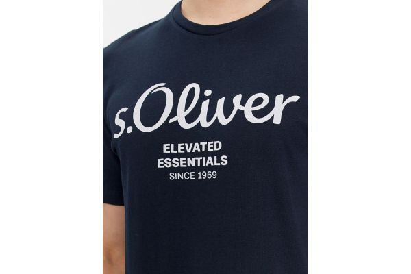 Ανδρικό T-shirt Navy Μπλε S.Oliver 2139909-59D1