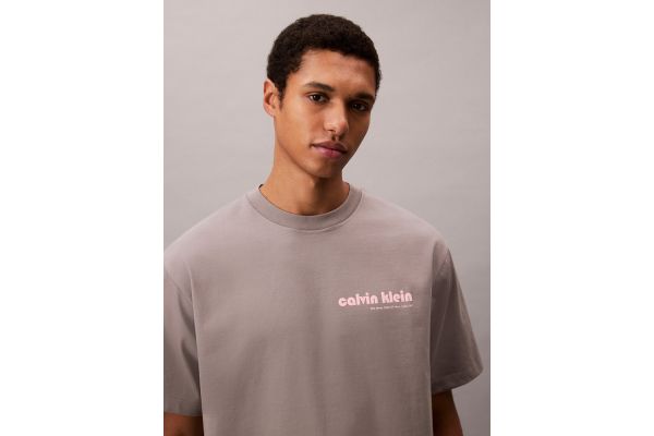 Ανδρικό T-shirt Γκρι Calvin Klein LV04RC829G-PFP