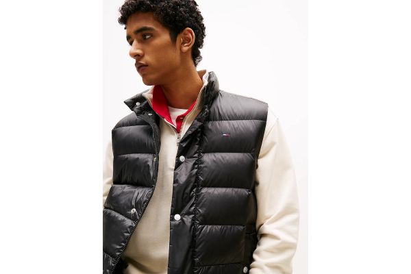 Ανδρικό Γιλέκο Μαύρο Tommy Jeans DM0DM21777-BDS