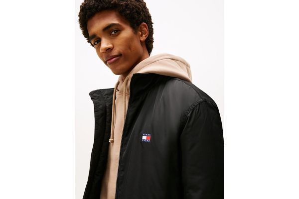 Ανδρικό Μπουφάν Μαύρο Tommy Jeans DM0DM21936-BDS