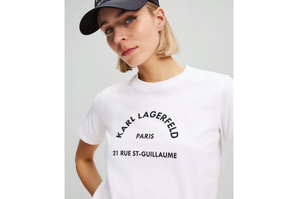 Γυναικείο T-shirt Λευκό Karl Lagerfeld A3W17105-100 WHITE