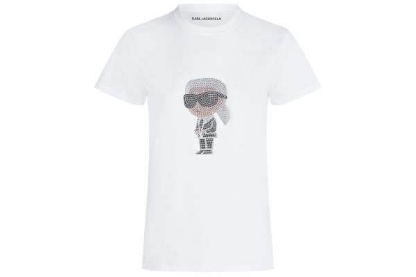 Γυναικείο T-shirt Λευκό Karl Lagerfeld A3W17076-100 WHITE