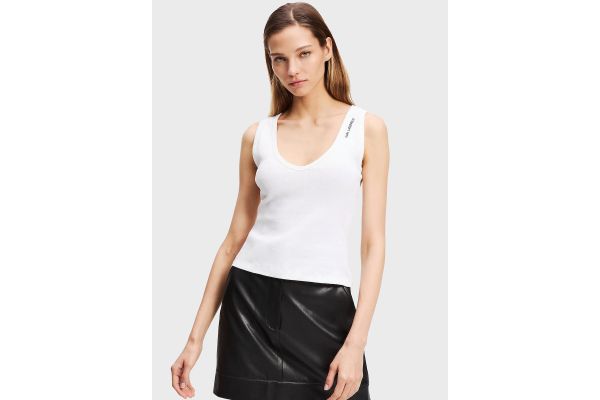 Γυναικείο Tank Top Λευκό Karl Lagerfeld A3W17005-100 WHITE