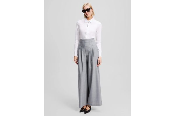 Γυναικείο Πουκάμισο Λευκό Karl Lagerfeld A3W17103-100 WHITE