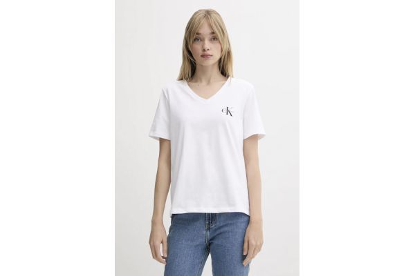 Γυναικείο Σετ T-shirt 2 Τεμαχίων Μαύρο/Λευκό Calvin Klein LV047C906G-UB1