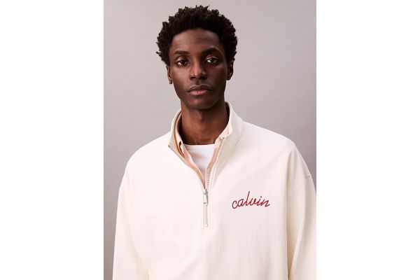 Ανδρικό Φούτερ Εκρού Calvin Klein LV04RC227G-YAS