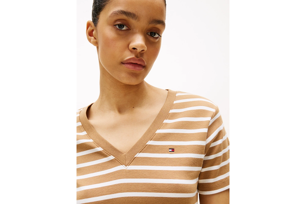 Γυναικείο T-shirt Καφέ Tommy Hilfiger WW0WW40584-0BN