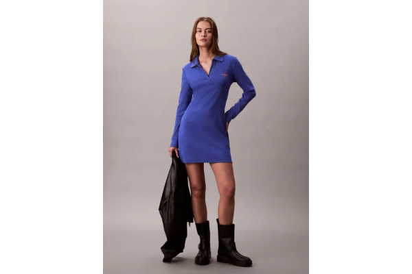 Γυναικείο Polo Φόρεμα Μπλε Calvin Klein LV047D214G-WFO