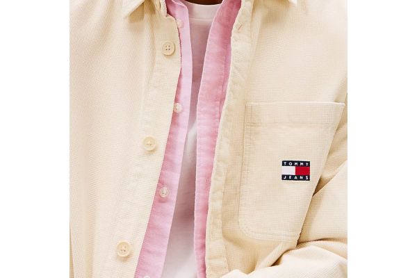 Ανδρικό Κοτλέ Πουκάμισο Μπεζ Tommy Jeans DM0DM21698-ACH