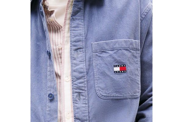 Ανδρικό Κοτλέ Πουκάμισο Μπλε Tommy Jeans DM0DM21698-PO6