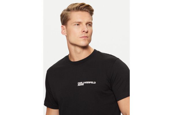 Ανδρικό Slim T-shirt Μαύρο Karl Lagerfeld Jeans A1M17003-999 BLACK