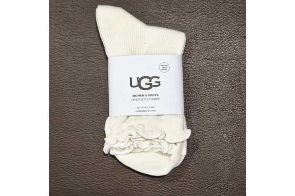 Γυναικείες Karsyn Lettuce Edge Κάλτσες Λευκές UGG 1125531-WHT