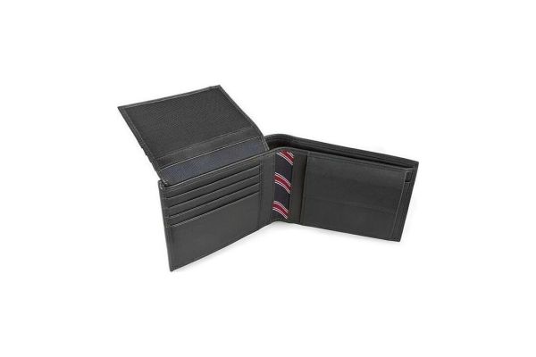 Ανδρικό Δερμάτινο Eton Πορτοφόλι Μαύρο Tommy Hilfiger AM0AM00652-002
