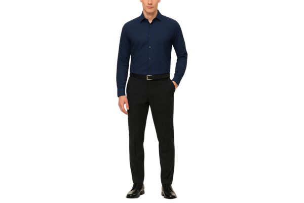 Ανδρικό Πουκάμισο Navy Μπλε Calvin Klein LV019EU001-XNW