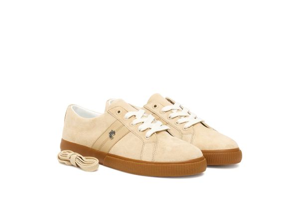 Γυναικεία Δερμάτινα Janson II Sneakers Μπεζ Ralph Lauren 802868344004-BEIGE
