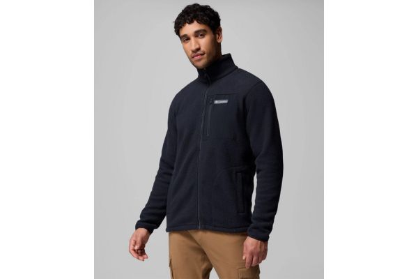Ανδρική Jasper Ridge Pebbled Fleece Ζακέτα Μαύρη Columbia 2142421-010
