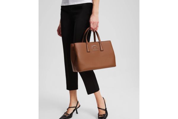 Γυναικεία K/Rdg Satchel Τσάντα Καφέ Karl Lagerfeld A3W30315-1UR DARK TAN