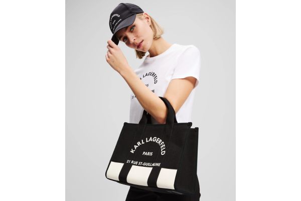 Γυναικεία K/Rsg Tote Τσάντα Μαύρη Karl Lagerfeld A3W50025-1UG CANNOLI CREAM BL