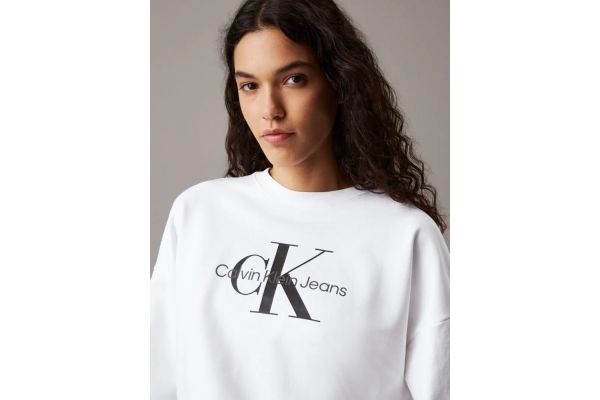 Γυναικείο Φούτερ Λευκό Calvin Klein LV047B234G-YAA