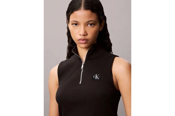 Γυναικείο Αμάνικο Τοπ Μαύρο Calvin Klein LV047C909G-UB1