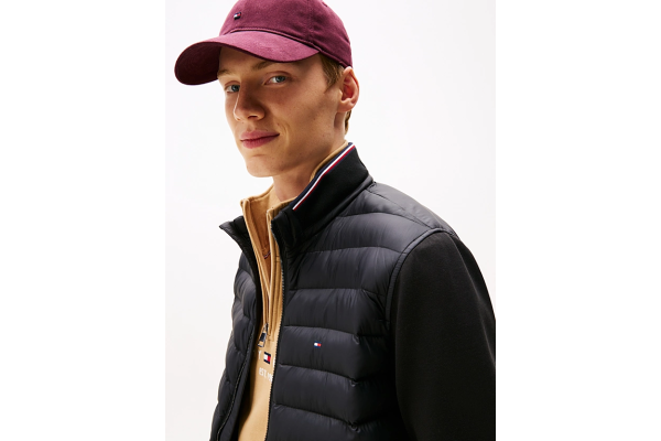 Ανδρικό Μπουφάν Μαύρo Tommy Hilfiger MW0MW41329-BDS
