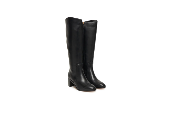 Γυναικείες Δερμάτινες Charly Μπότες Μαύρες Ralph Lauren 802967813001-BLACK