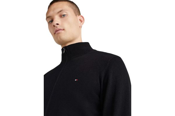 Ανδρική Ζακέτα Μαύρη Tommy Hilfiger MW0MW28050-BDS