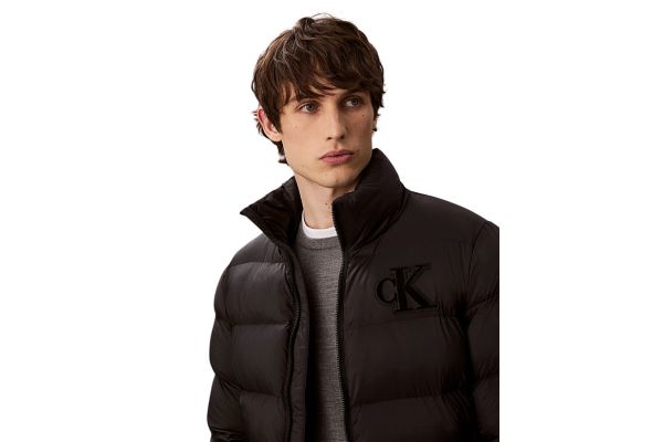 Ανδρικό Monogram Μπουφάν Μαύρο Calvin Klein LV04RD528G-UB1