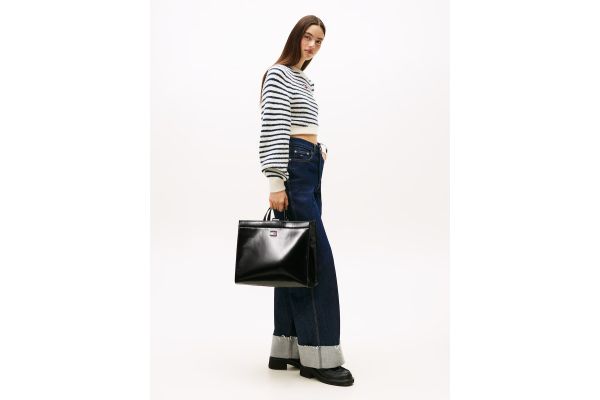 Γυναικεία Tote Τσάντα Μαύρη Tommy Jeans AW0AW17869-BDS