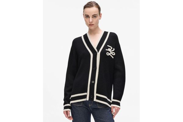 Γυναικεία Soutache Autograph Ζακέτα Μαύρη Karl Lagerfeld A4W18052-999 BLACK