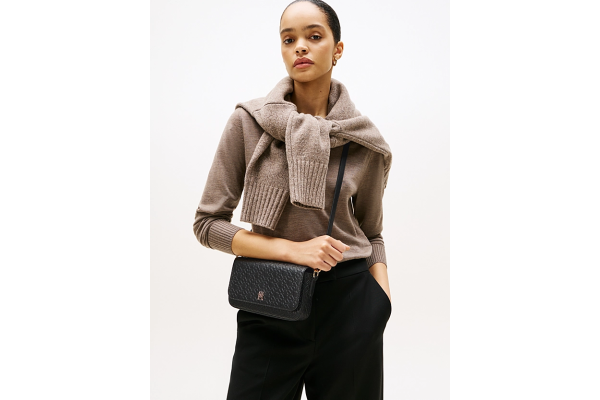 Γυναικεία Τσάντα Χιαστί Μαύρη Tommy Hilfiger AW0AW18002-BDS