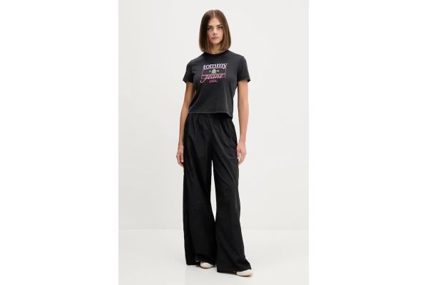 Γυναικείο T-shirt Μαύρο Tommy Jeans DW0DW21533-BDS