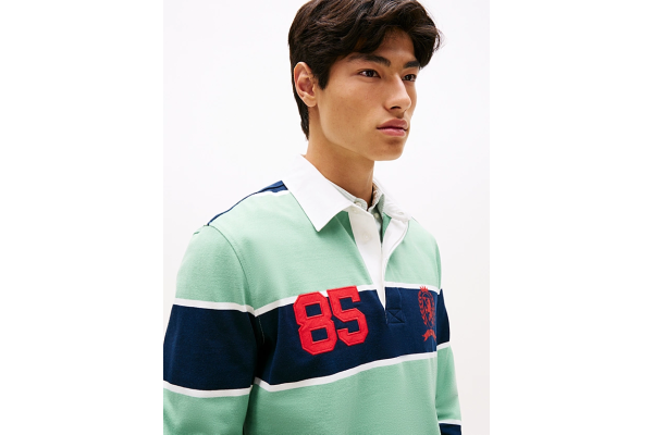 Ανδρικό Μακρυμάνικο Rugby Ριγέ Polo Tommy Jeans DM0DM22074-MAS