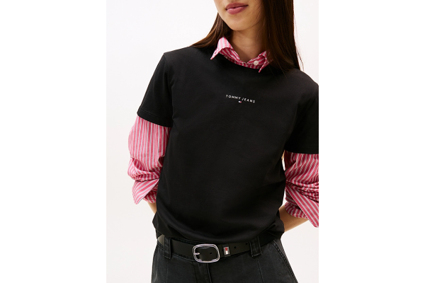 Γυναικείο T-shirt Μαύρο Tommy Jeans DW0DW21964-BDS