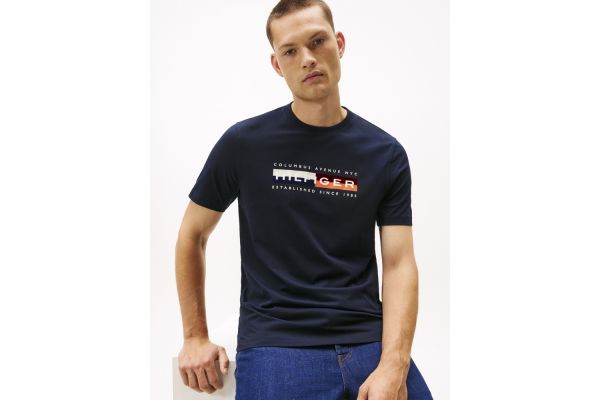 Ανδρικό T-shirt Navy Μπλε Tommy Hilfiger MW0MW40014-DW5