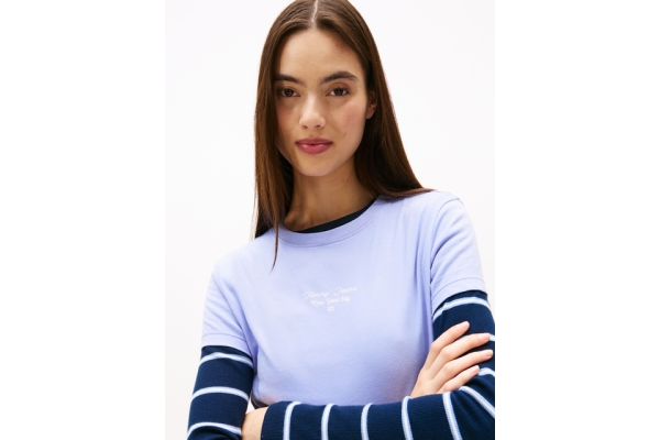 Γυναικείο T-shirt Γαλάζιο Tommy Jeans DW0DW21542-C5Z