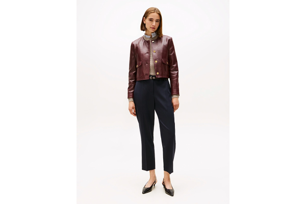 Γυναικείο Παντελόνι Μαύρο Tommy Hilfiger WW0WW48353-BDS
