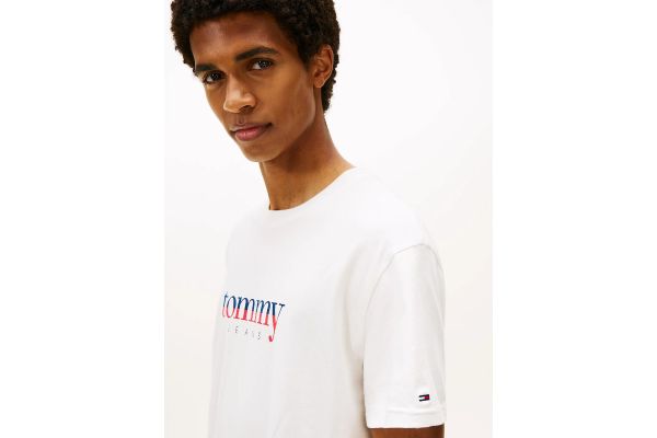 Ανδρικό T-shirt Λευκό Tommy Jeans DM0DM21978-YBL