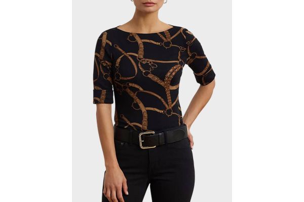 Γυναικείο Judy T-shirt Μαύρο Ralph Lauren 200971107001-001