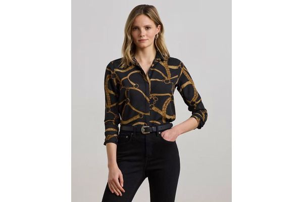 Γυναικείο Kristy Πουκάμισο Μαύρο Ralph Lauren 200970823001-001