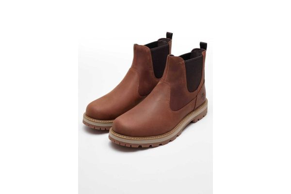 Ανδρικά Δερμάτινα Britton Road Chelsea Μποτάκια Καφέ Timberland TB0A6A4W-EM5