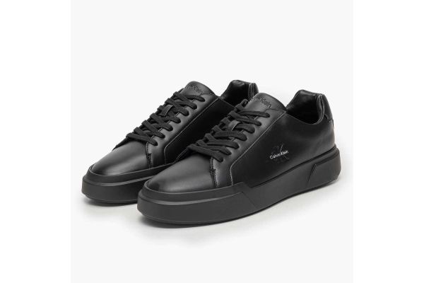 Ανδρικά Δερμάτινα Sneakers Μαύρα Calvin Klein YM0YM01344-0GJ
