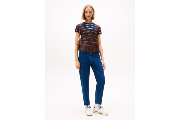 Γυναικείο Mom Τζιν Μπλε Tommy Jeans DW0DW21954-1BK