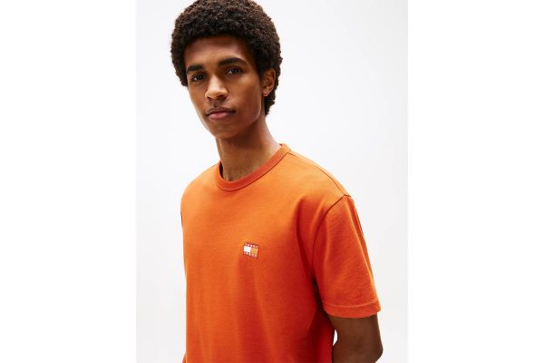 Ανδρικό T-shirt Πορτοκαλί Tommy Jeans DM0DM20322-0JG