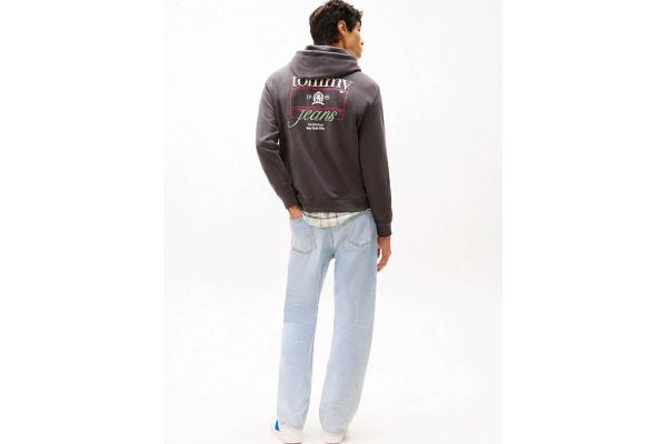 Ανδρικό Φούτερ Μαύρο Tommy Jeans DM0DM22085-BDS