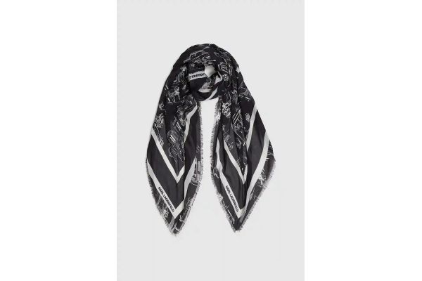 Γυναικείο K/Sketch Φουλάρι Μαύρο Karl Lagerfeld A4W33116-999 BLACK